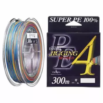 YAMATOYO PE line PE jigging 4 300m size 32lb 4 pieces 5 colors 2.5