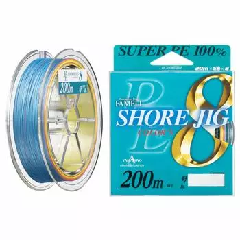 YAMATOYO PE line PE shore jig 8 200m 2 32lb 8 pieces 5 colors No.