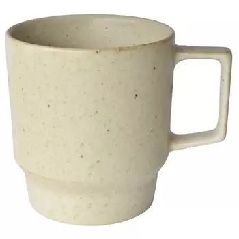 [yamatsu] Ground Mug Cup Made in Japan 290ml Mino Ware Stylish Simple (Oatmeal)