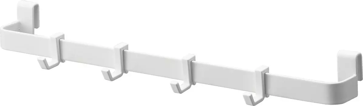 Ямазаки Дзицугё Файл Кейс Крючок Хранения Планка Белый Приблизительно. Ш29,2 x Г3,4 x В3 см. Ящик для хранения под раковиной под умывальником.