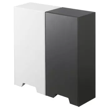 Ямазаки Дзицугё (Ямадзаки) Двусторонний 3D-футляр для хранения масок, набор из 2 футляров для масок, магнит для хранения масок, белый и черный 5781 5782