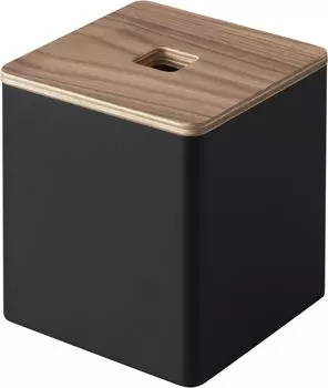 Ямазаки Дзицугё (Ямадзаки) Футляр для салфеток и туалетной бумаги, который можно снять сверху. Коричневый. Размеры: примерно Ш14,2 x Г14,2 x В15,8 см. Футляр для салфеток RIN.