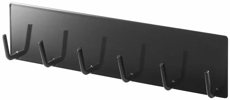 Ямазаки Дзицугё (Ямадзаки) Магнитный крючок для кухонных инструментов KT-TW LF BK, прибл.. Ш24,5XГ3,5XВ6 см, черный (Черный 19-3911tcx)