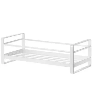 Ямазаки Дзицугё (Ямадзаки) Подставка для диспенсера 1 ярусная белая прибл.. Ш28 x Г12,5 x В9 см Полка для ванной комнаты MIST 2234