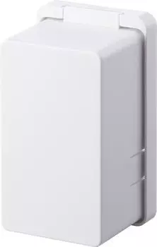 Ямазаки Дзицугё (Ямадзаки) Защитная решетка розетки белая, приблизительная. Крышка для умной розетки W7 x D6 x H12 см, совместимая с 1–3 портами, защита от непреднамеренных действий 4156