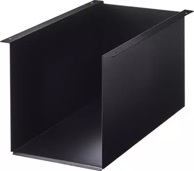 Ямазаки Дзицугё (Ямазаки Дзицугё) Подставка для ящиков для хранения под столом, черная, приблизительно. Ш19,5 x Г32,8 x В18,3 см. Подстольный шкаф для хранения мелких предметов. Фиксированный