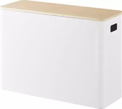 Yamazaki Jitsugyo 1321 Toilet Supplies Storage with Lid Natural x x H26cm RIN Blindfold Hidden Storage Toilet Storage Storage Box 1321 W36.2 D13.2
