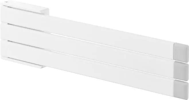 Yamazaki Jitsugyo 1561 Крючок для кинопленки, вешалка для одежды, белый, при хранении: Ш24,5 x Г1,4 x В6,5 см (Крючок для пленки в комплект не входит) Плавающее хранилище пластин, может быть