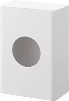 Yamazaki Jitsugyo 1715 Magnetic Drainer Net Holder White x x Tower Easy to Take Out Storage Box Storage Case W12.2 D6.7 H17.7cm