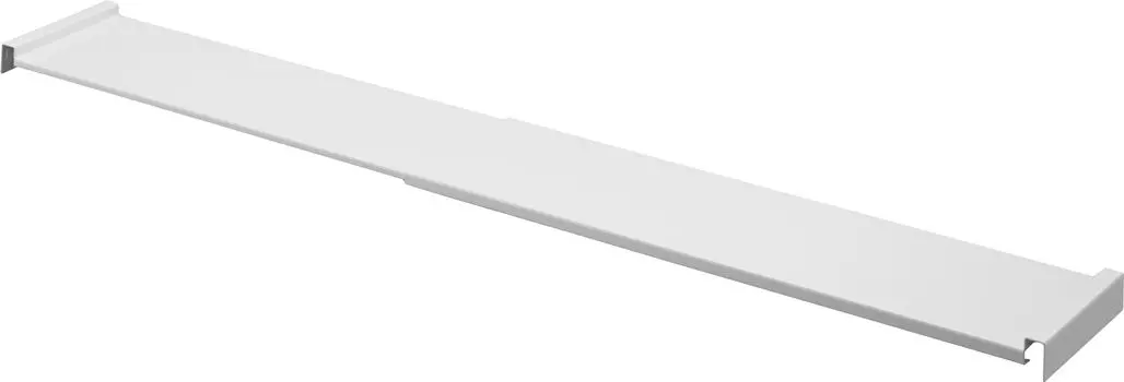 Yamazaki Jitsugyo 1731 телескопический кухонный ящик, средняя полка, широкий, белый, х Г15 x В3 см, башня, увеличенная вместимость, глубокий ящик, 2 уровня хранения белый