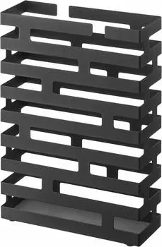 Yamazaki Jitsugyo 2361 Широкие черные прибл.. Ш30 x Г10 x В43 см Подставка для зонтов BRICK. Также можно использовать складные зонты.