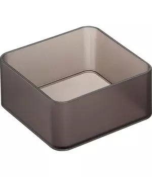 Yamazaki Jitsugyo 3641 прозрачный нижний штабелируемый ящик органайзер для хранения S набор из 2 шт. черный приблизительно. Стол для хранения столовых приборов Tower W8 x D8 x H3.7cm