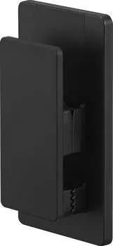 Yamazaki Jitsugyo 3670 Магнитный набор из x D2 x Кухонная тканевая простая монтажная клипса, 2, черный, прибл.. W4.5 H8cm, башня, держатель, хранилище,