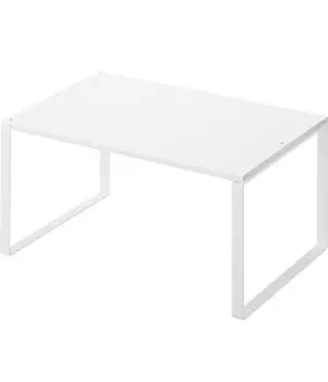 Yamazaki Jitsugyo 3829 выдвижная полка для хранения посуды, под раковиной, выдвижная полка, белый, Ш36,5~60XГ23XВ18 см белый