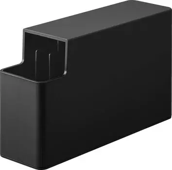 Yamazaki Jitsugyo 3977 Тонкий пластиковый чехол-сумка черного цвета, приблизительный размер. Пластиковый пакет W7 x D23.5 x H14cm Tower для приготовления хлеба, сумка с защитой от запаха, упаковка для хранения вещей