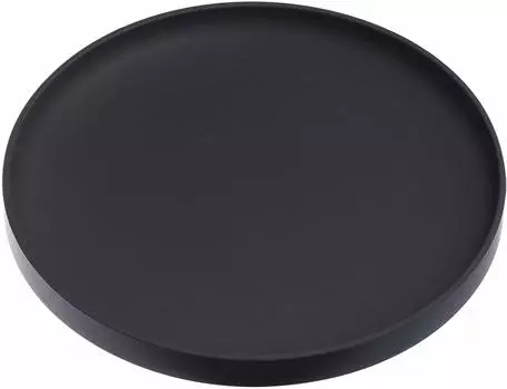 Yamazaki Jitsugyo 3D Coaster Round Black W10 x D10 x Tower Silicone 2539 Approx. H0.9cm