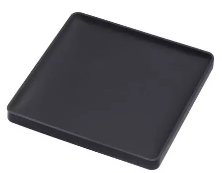 Yamazaki Jitsugyo 3D Coaster Square Black x x Tower Silicone 2537 Approx. W9.5 D9.5 H0.9cm чёрный
