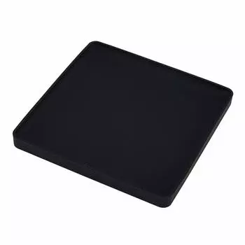 Yamazaki Jitsugyo 3D Coaster Square Черный Приблизительно. Ш9,5 x Г9,5 x В0,9 см Башня Силикон 2537