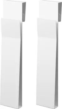 Yamazaki Jitsugyo 4084 подставка для хранения столовых приборов, которую можно повесить на белый W8 xx H39 см, подставка для мусорных мешков, экономия места, регулируемая ширина дверцы, прибл.. Д5.5 белый