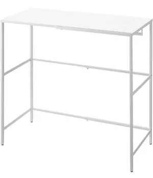Yamazaki Jitsugyo 4370 Telescopic Carry Case Top x D48 x Tower Suitcase Storage Shelf with Effective Use of Space 4370 Rack, White, Approx. W51-92 белый