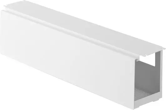 Yamazaki Jitsugyo 4478 Подстольная пластина с кабелем x D12 x Кабель Tower Power Tap, фиксированный с крышкой, в комплекте стойка, длинная, белая, прибл.. Ш63,5 В17см, белый