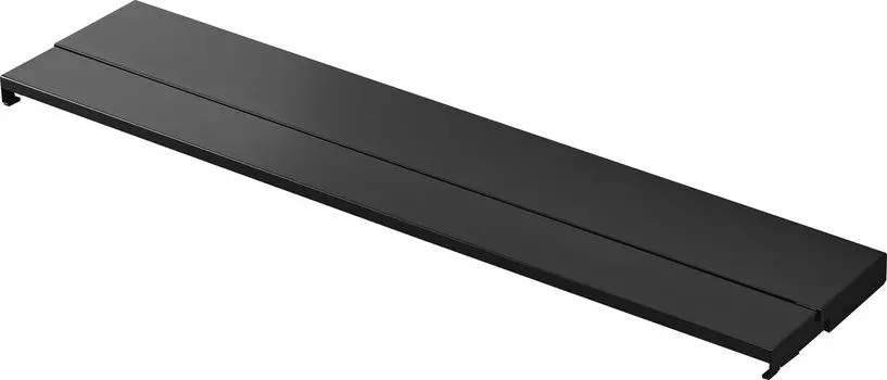 Yamazaki Jitsugyo 4565 Глубина телескопической выхлопной крышки 75 см для печи черного цвета Ш79 x Г10 x Задняя полка для печи Tower, небольшое размещение, может быть разобрана и