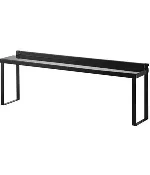 Yamazaki Jitsugyo 4784 Задняя полка для печи с зазором, черная задняя крышка для печи, просто поместите ее в заднюю защиту от пыли и грязи, приблизительно. Ш58XГ11XВ19.5см чёрный