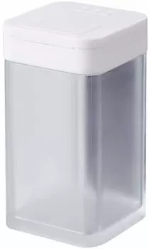 Yamazaki Jitsugyo 4819 Magnetic Flour Spice Bottle Tower White Tower Condiment Container Sliding Amount Adjustable & Approx. W5.8XD6XH10.5cm