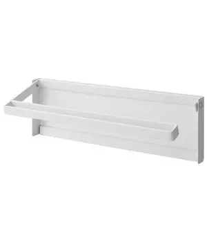 Yamazaki Jitsugyo 4941 cut magnetic kitchen paper also compatible with large types made One-handed holder, white, approx. W30.5XD2.5XH9.5cm, tower,