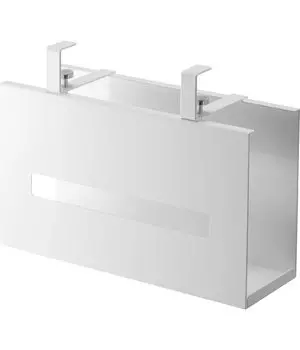 Yamazaki Jitsugyo 5010 Paper Box Holder Under Wash Cabinet White Tower Floating Storage Tissue Case Tissue Cover Approx. W25XD8.5XH18.5cm белый