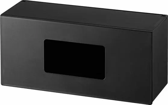 Yamazaki Jitsugyo 5065 Magnetic Box Holder that Opens from the Approximately Large Ejection Drawer Easy Replacement Front, S, Black, W22.5XD8XH10.4cm, чёрный