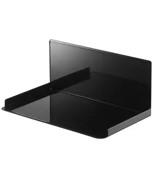 Yamazaki Jitsugyo 5133 Magnetic Seasoning Stocker Rack Black Tower Floating Storage Easy Installation Approx. W18.5XD12XH8.5cm