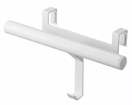 Yamazaki Jitsugyo 5238 вешалка для школьных сумок и рюкзаков на дверцу шкафа для обуви, белая, примерно Ш26,5XГ9,5XВ16 см, башня, простая установка, просто вставьте