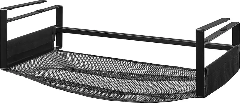 Yamazaki Jitsugyo 5295 Сетка для хранения овощей под шкафом, черная башня для хранения овощей, подвесной шкаф для хранения овощей, прибл. чёрный