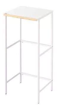 Yamazaki Jitsugyo 5326 телескопическая верхняя полка для мусорного бака белая башня кухонная полка с крючком прибл.. Ш42.5~76XГ42.5XВ90см белый