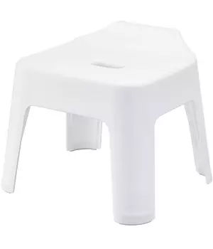 Yamazaki Jitsugyo 5383 Крючковая ванна Приблизительно Ш34XГ32XВ29см Приблизительно Дышащее и легко сохнущее кресло, белое, (Сиденье 25см) Башня, белый