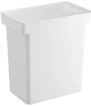 Yamazaki Jitsugyo 5425 Sealed Rice Measuring Cup with Casters Bottle, 20kg, Included, White, Approx. W41XD24XH42.5 [Lid Open 65.5cm (Rice Bottle)]