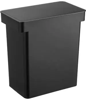 Yamazaki Jitsugyo 5426 герметичный мерный стакан для риса с окислением и бутылкой на роликах, 20 кг, в комплекте, черный, прибл.. Ш41XГ24XВ42.5 [Крышка открыта 65.5 см (Рис чёрный