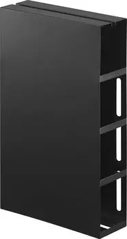 Yamazaki Jitsugyo 5446 Magnetic Carpet Cleaner Holder Black Tower Floating Storage Easy Installation Approx. W20XD7XH32.5cm чёрный