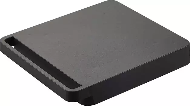 Yamazaki Jitsugyo 5456 Отдельно стоящая тележка квадратная черная приблизительно. Тележка Tower Flat с незаметными колесами, Ш28 x Г31 x В6,6 см, малый размер