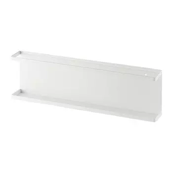 Yamazaki Jitsugyo 5476 пинцеты для доски и саморезы Деревянные винты Хранение на боковой стороне кухонной столешницы Ш60 x x В18 башенная стойка с крючками [Гипс в комплекте] стойка, белый, белый