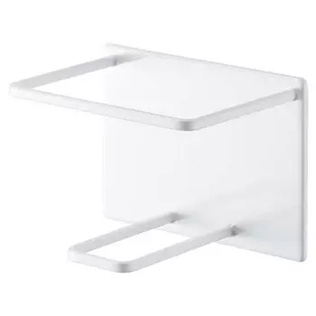 Yamazaki Jitsugyo 5508 Magnetic Bathroom Tube Bottle Holder L White W11 x x H11cm Tower Floating Storage Shampoo Body Soap Holder Bathroom Storage &