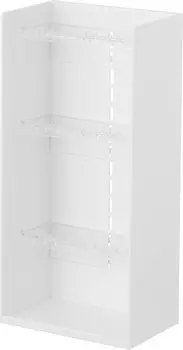 Yamazaki Jitsugyo 5599 Чехол для хранения аксессуаров, 4 яруса, белый, приблизительно. Ш12 x Г7,7 x В25 см Башня Большая вместимость для хранения мелких предметов Ювелирные изделия Кейс