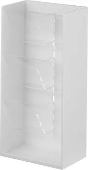 Yamazaki Jitsugyo 5603 Косметический 3D-кейс для хранения 4 яруса, белый, приблизительно. W12 x D7.7 x H25cm Tower Большая вместимость Хранение мелких предметов Хранение косметики