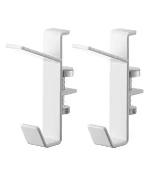 Yamazaki Jitsugyo 5621 Комплект для сушки белья в помещении с вертикальным креплением и крючком для бельевой веревки, 2 шт., белый, прибл.. Ш1.5XГ5.5XН7 (за штуку) белый
