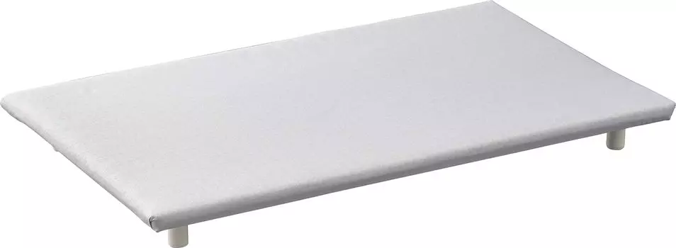 Yamazaki Jitsugyo 5775 Настольная плоская гладильная доска с удобными ножками, алюминий, серебристый, прибл.. Ш60XГ36XВ6см, серебряный