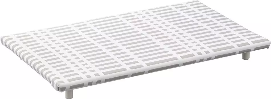 Yamazaki Jitsugyo 5776 Tabletop Flat Ironing Board with Checkered A Living Comfortable to Hang Legs, Gray, Approx. W60XD36XH6cm, Standard,