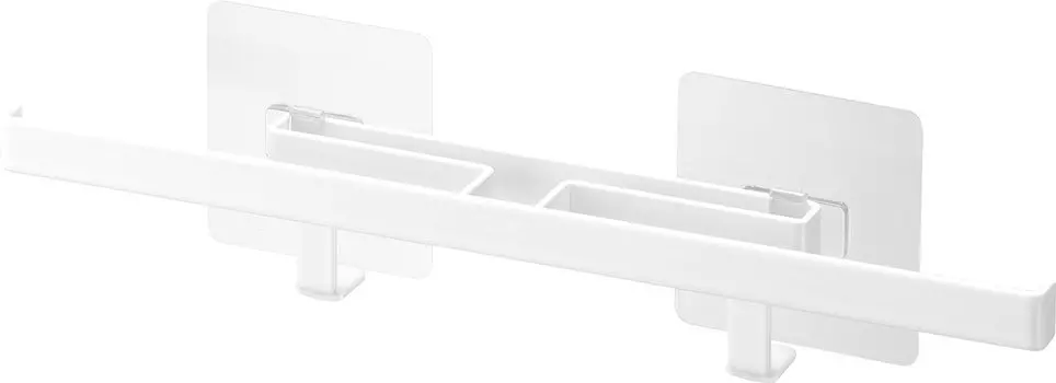 Yamazaki Jitsugyo 5902 Крючок для пленки Санитарная вешалка Белый Приблизительно. Ш30,5 x Г4 x В4,7 см. Плавающее хранилище для ванной комнаты