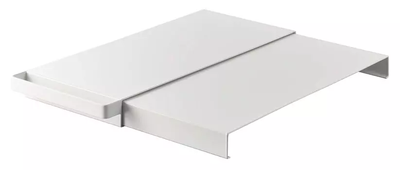 Yamazaki Jitsugyo 6019 Telescopic Tension Bar Shelf Board Slim White x x H3cm Tower Tower Effective Utilization of Dead Space Gap Storage 6019 Approx. белый