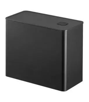 Yamazaki Jitsugyo 6908 герметичная кофейная канистра с основной башней xx, клапан для кофейного порошка, который можно разобрать и промыть, черный, корпус: приблизительно. В18.4